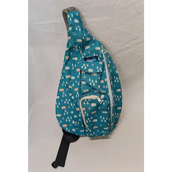 Kavu Teal Rope Sling Bag s-l400.jpg main image 2